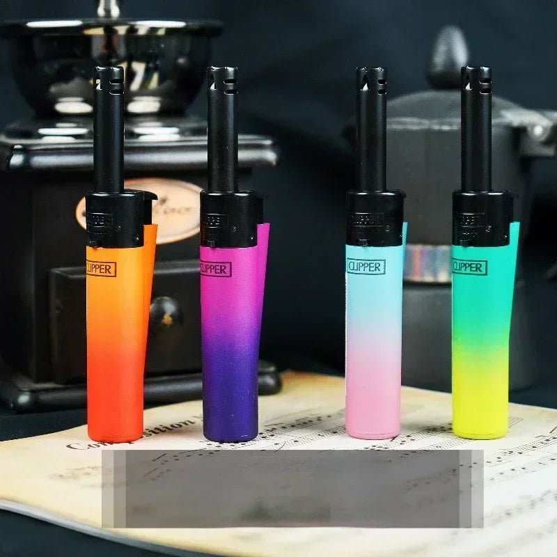 24-Piece Clipper-Style Butane Lighter Set – Refillable with Pattern Designs