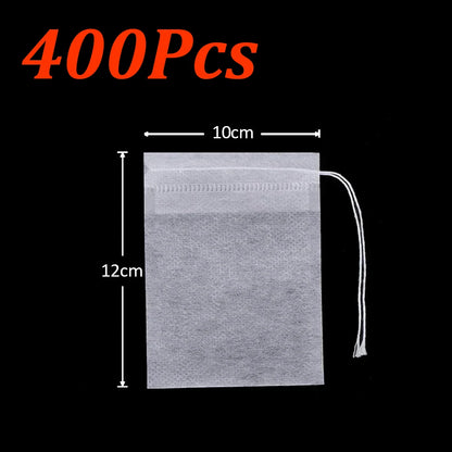 Disposable Tea Filter Bags – Empty Drawstring Paper Pouches for Loose Tea, Herbs & Coffee (100–1000PCS)