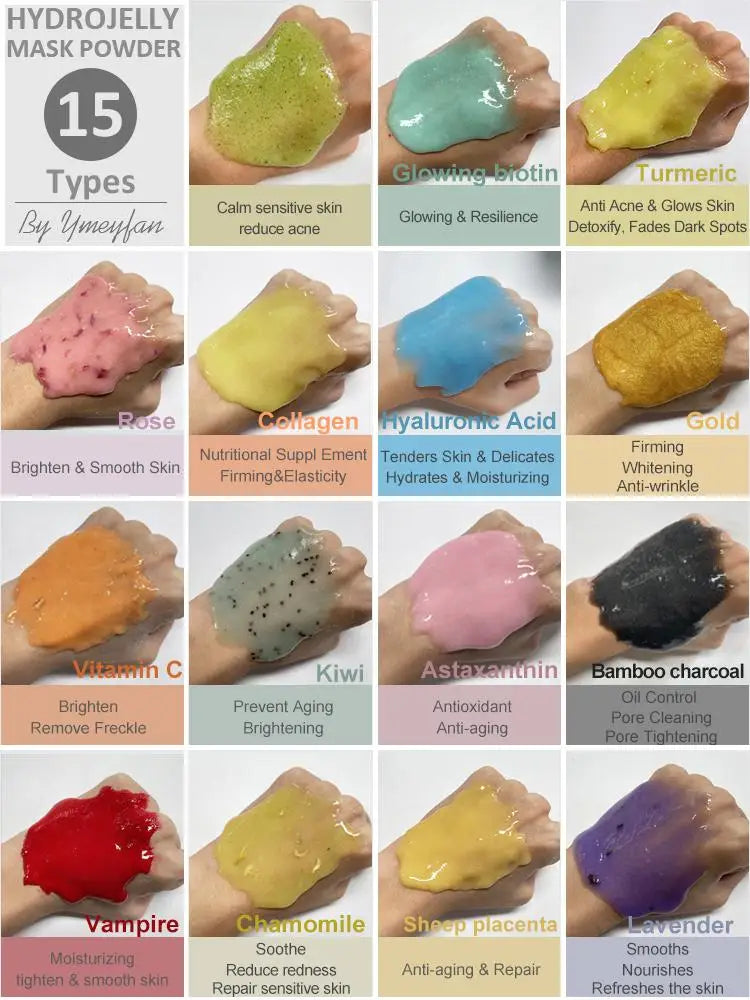 Professional Jelly Face Mask Powder – Hyaluronic Acid Hydrating & Whitening Peel Mask 💆‍♀️✨