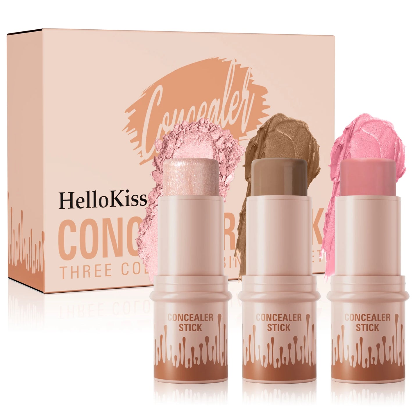 Contour Stick Set – Matte Finish Highlighter & Shadow Duo for Flawless V-Face Sculpting