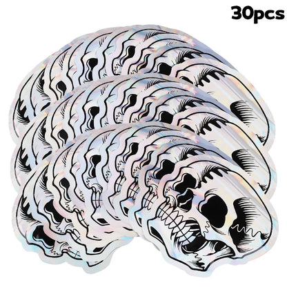 Halloween Skull Candy Bags – Self-Sealing Party Favor Pouches (10–100pcs)