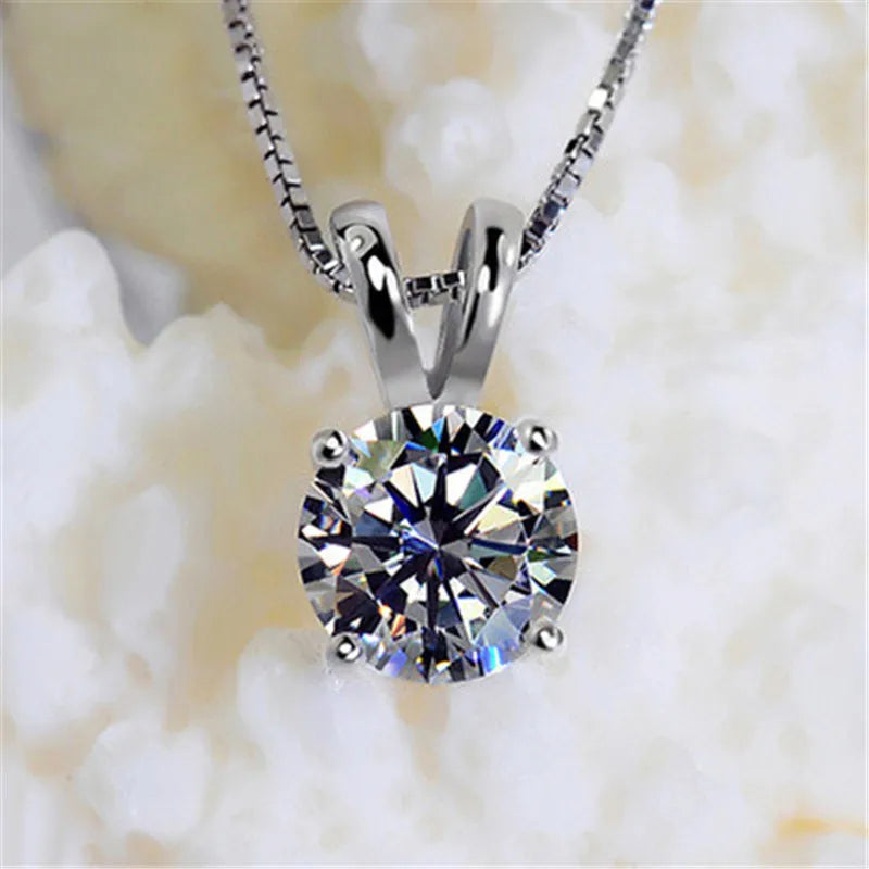 CC Cubic Zirconia Water Drop Pendant Necklace