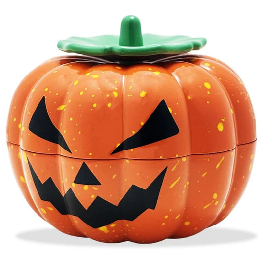 Pumpkin Spice Grinder – 3-Layer Metal Herb Grinder for Kitchen & Holiday Use