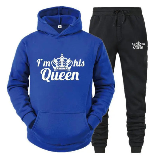 Women’s Queen Tracksuit – 2-Piece Hoodie & Sweatpants Set