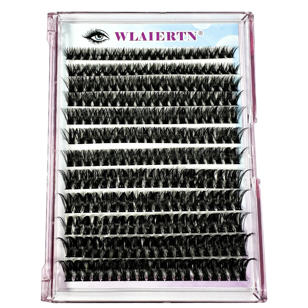 DIY 3D Fluffy Lash Clusters – 160D/90D Volume Extensions (12 Rows)