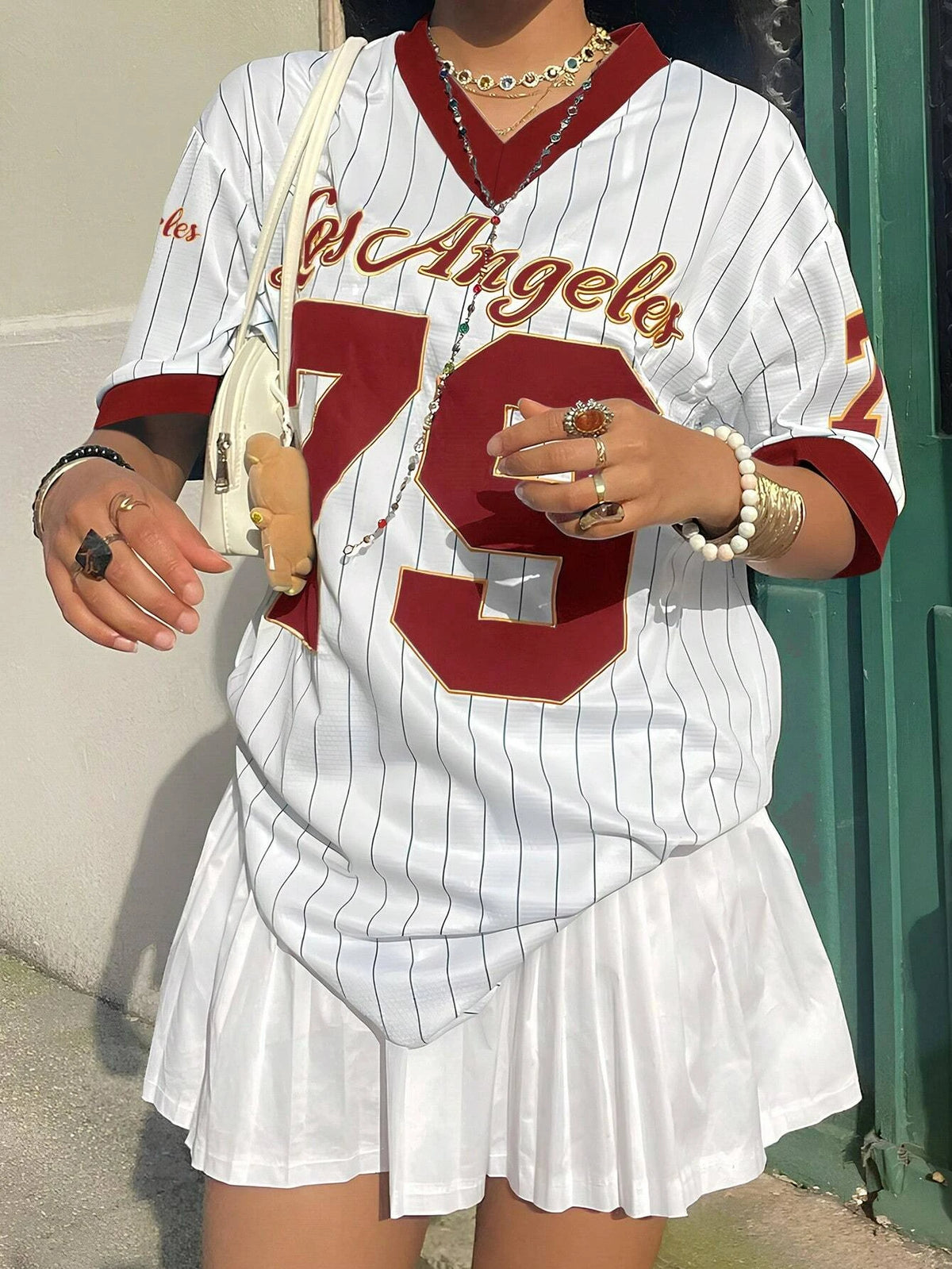 Los Angeles No.79 Oversized Football Jersey Tee