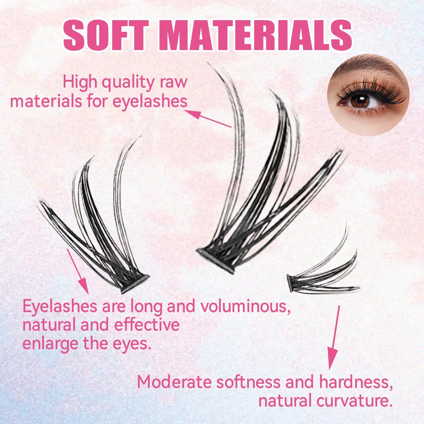 DIY Lash Extension Kit – 200PCS Cluster Lashes Set