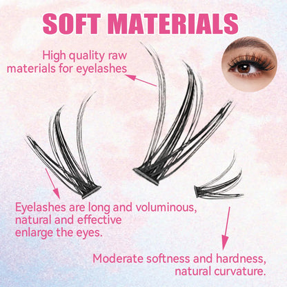DIY Lash Extension Kit – 200PCS Cluster Lashes Set