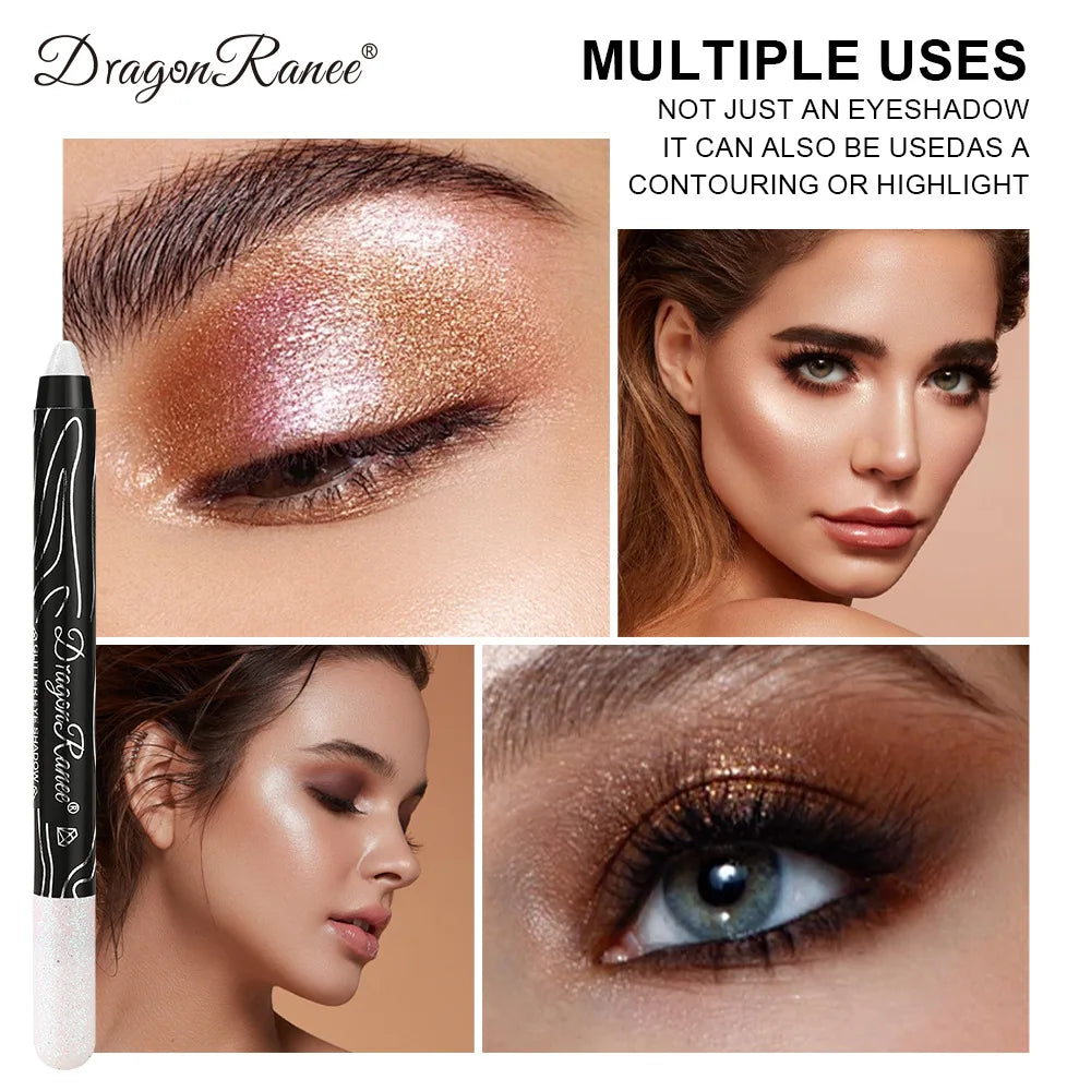 Glitter Eyeshadow & Eyeliner Pencil Set (12 Colors)