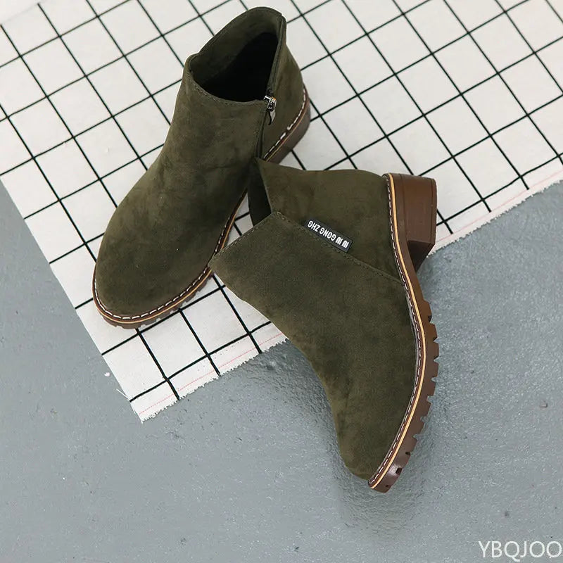 Women’s Platform Ankle Snow Boots – Thick Sole Winter Fashion Boots