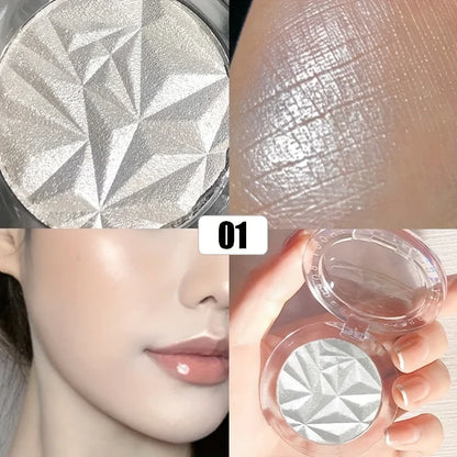 2-Color Diamond Highlighter Palette – Shimmer & Glow