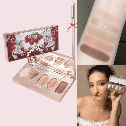 6-Color Diamond Shiny Highlighter Palette – Contour, Brighten &amp; Glow