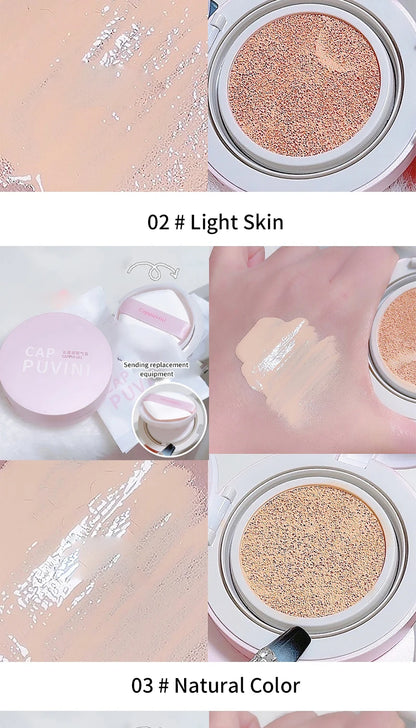Moisturizing Concealer Air Cushion Foundation – Natural, Long-Lasting & Water-Resistant (13g)
