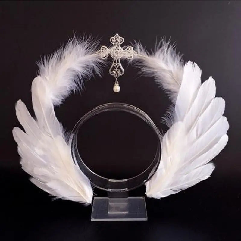 Virgin Mary Halo Queen Tiara – Angel Wings Gothic Lolita Headband