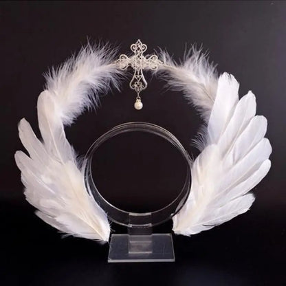 Virgin Mary Halo Queen Tiara – Angel Wings Gothic Lolita Headband
