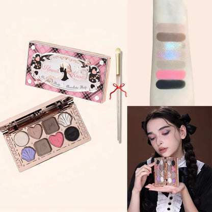 6-Color Diamond Shiny Highlighter Palette – Contour, Brighten &amp; Glow