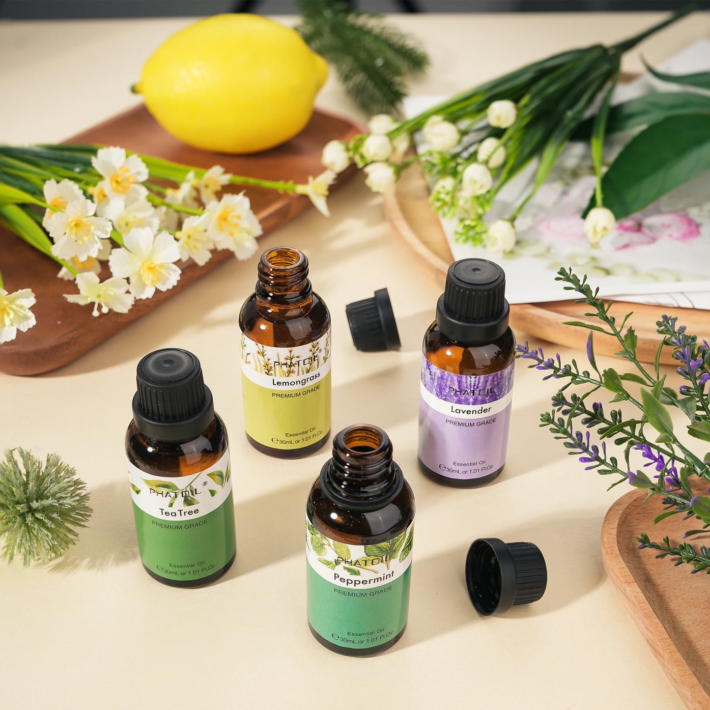 PHATOIL Aromatherapy Essential Oil – 30ml Single Scents