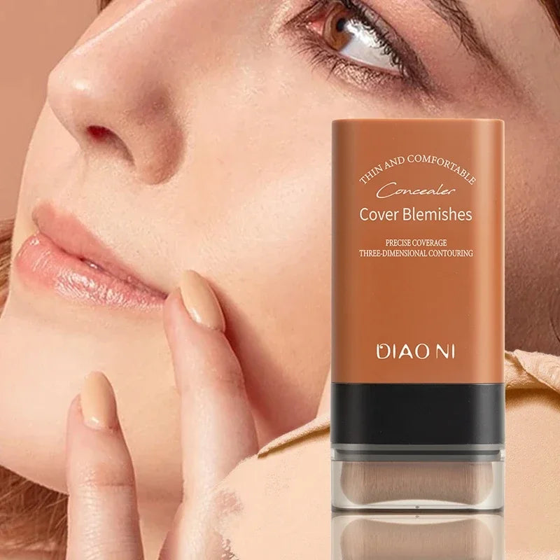 Matte Foundation Stick – Full Coverage, Waterproof & Built-In Brush