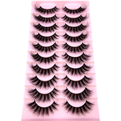 3D Mink-Effect False Eyelash Set – Soft, Fluffy &amp; Full of Volume