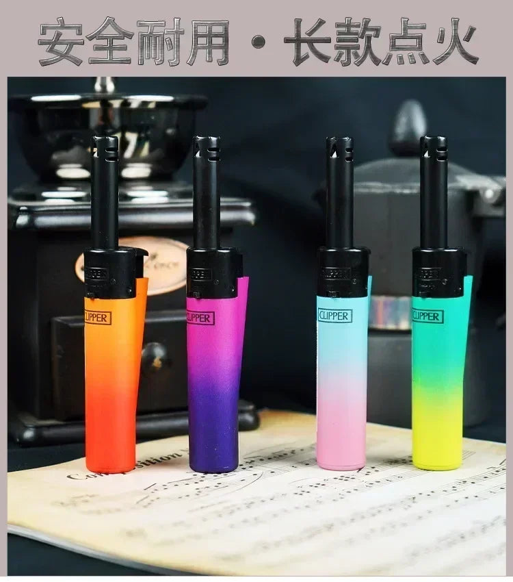 24-Piece Clipper-Style Butane Lighter Set – Refillable with Pattern Designs