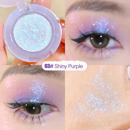 Diamond Glitter Monochrome Eyeshadow – Waterproof Long-Lasting Sparkle