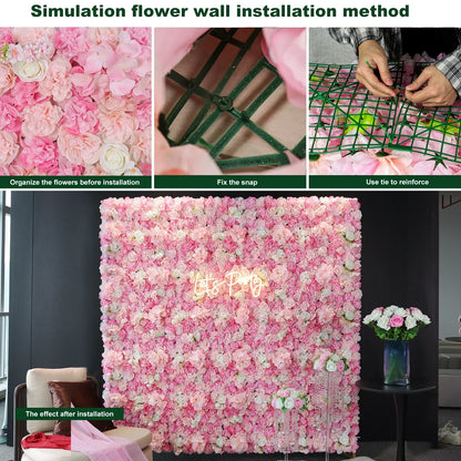 3D Rose Wall Panels Set