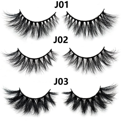 3D Mink Lashes – Fluffy Crisscross Wispy Strip Lashes 10 Soft Box
