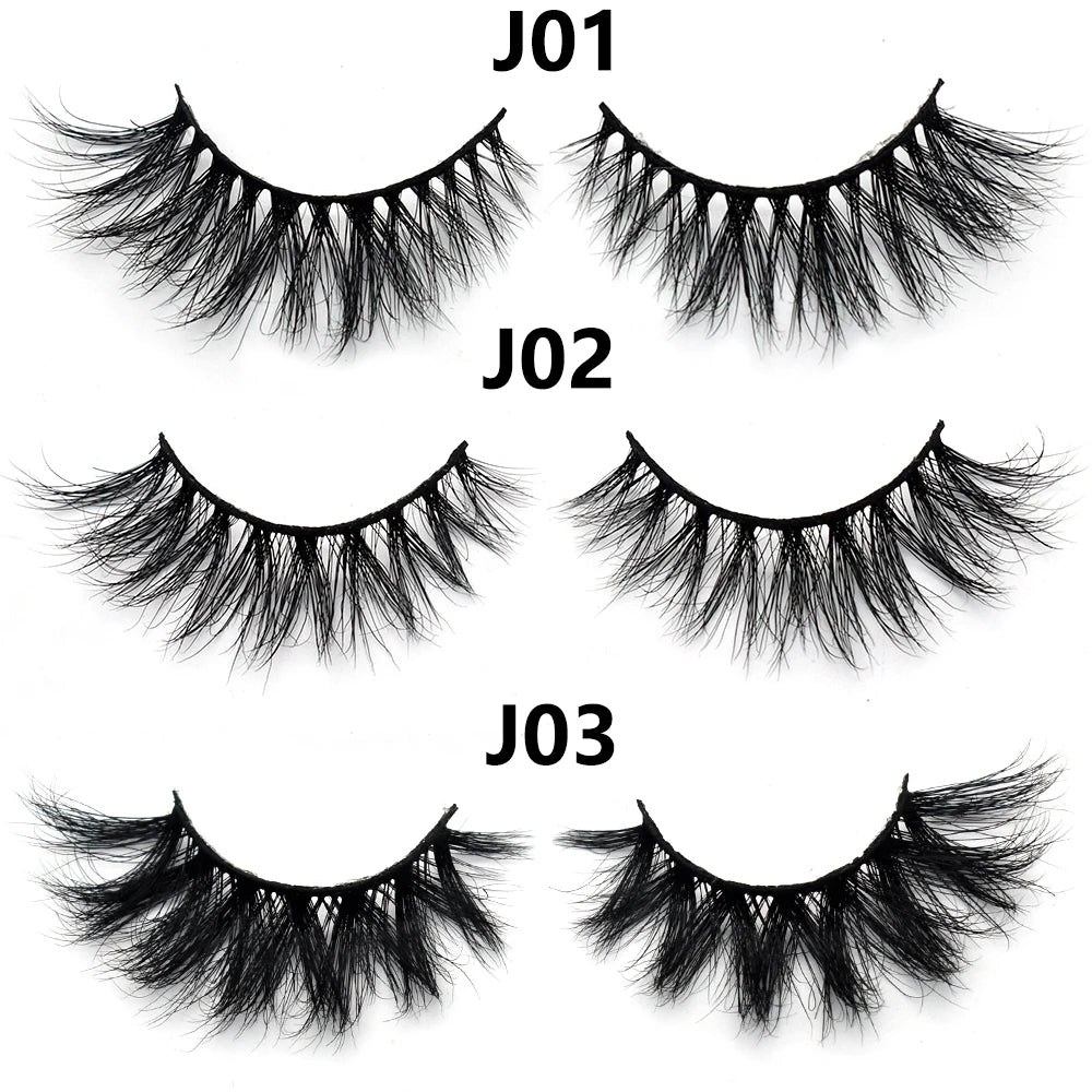 3D Mink Lashes – Fluffy Crisscross Wispy Strip Lashes 2 Soft Box