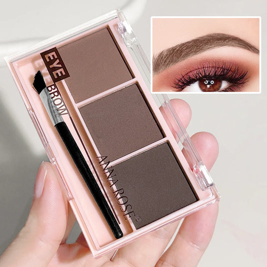 3-Color Eyebrow Powder – Waterproof, Long-Lasting Definition