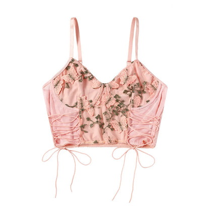 Women’s Underbust Bustier Camis – Sexy Crop Top Lingerie Streetwear
