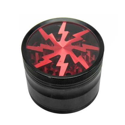 63mm Aluminum Alloy Grinder – 4-Layer Metal Herb & Spice Crusher with LED Lighting (5 Colors)