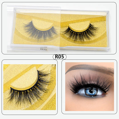Natural Half Eye False Eyelashes – Soft Mink Look with Lightweight Cotton Band
