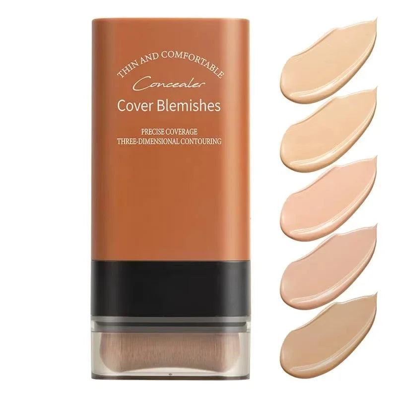 Matte Foundation Stick – Full Coverage, Waterproof & Built-In Brush
