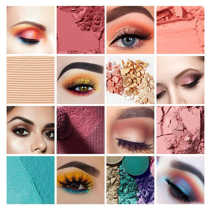 40-Color Earth Tone Eyeshadow Palette – Matte &amp; Shimmer Waterproof Formula