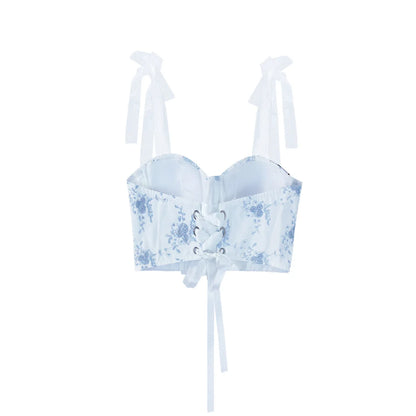 Women’s Underbust Bustier Camis – Sexy Crop Top Lingerie Streetwear