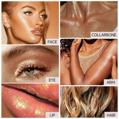 Shimmer Fairy Powder Highlighter – Loose Glitter Wand for Face & Body Glow