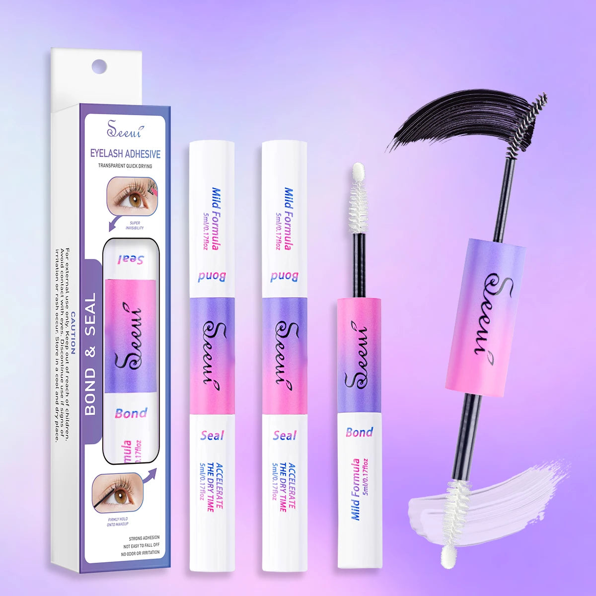 💖 Eyelash Bond & Seal – Long-Lasting Cluster Lash Glue