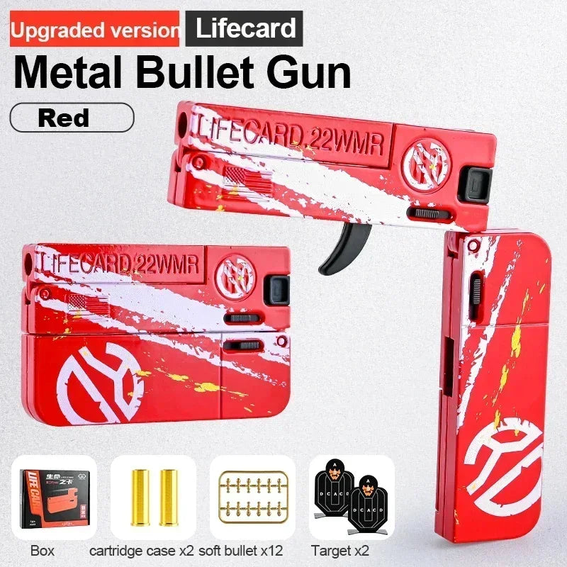 Folding Card Soft Bullet Toy Gun