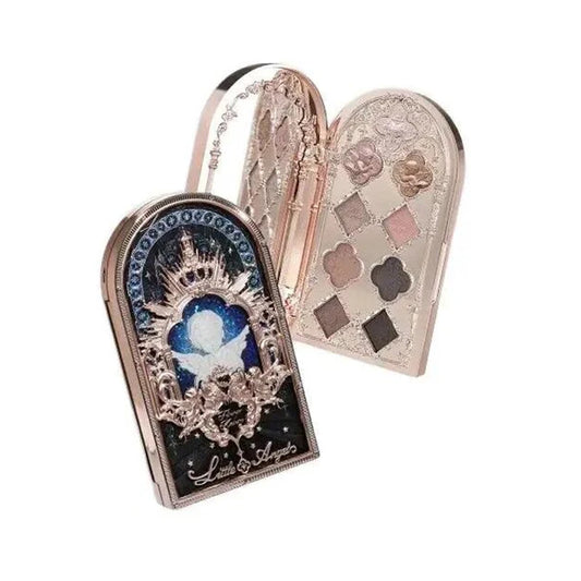 Little Angel 9-Color Eyeshadow Palette – Shimmer & Glitter Finishes