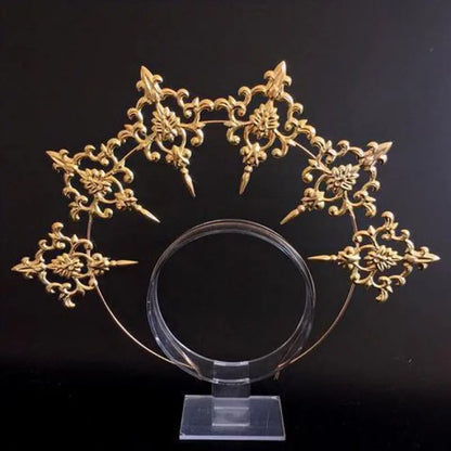 Virgin Mary Halo Queen Tiara – Angel Wings Gothic Lolita Headband