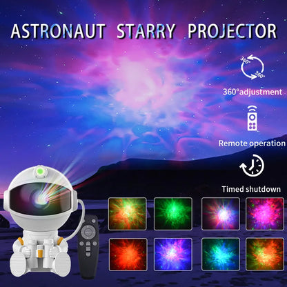Astronaut Galaxy Projector – Starry Nebula Night Light
