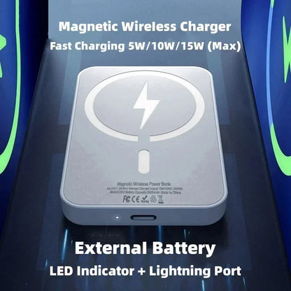 50000mAh Magnetic Wireless Power Bank – Fast Charging Portable Battery Pack