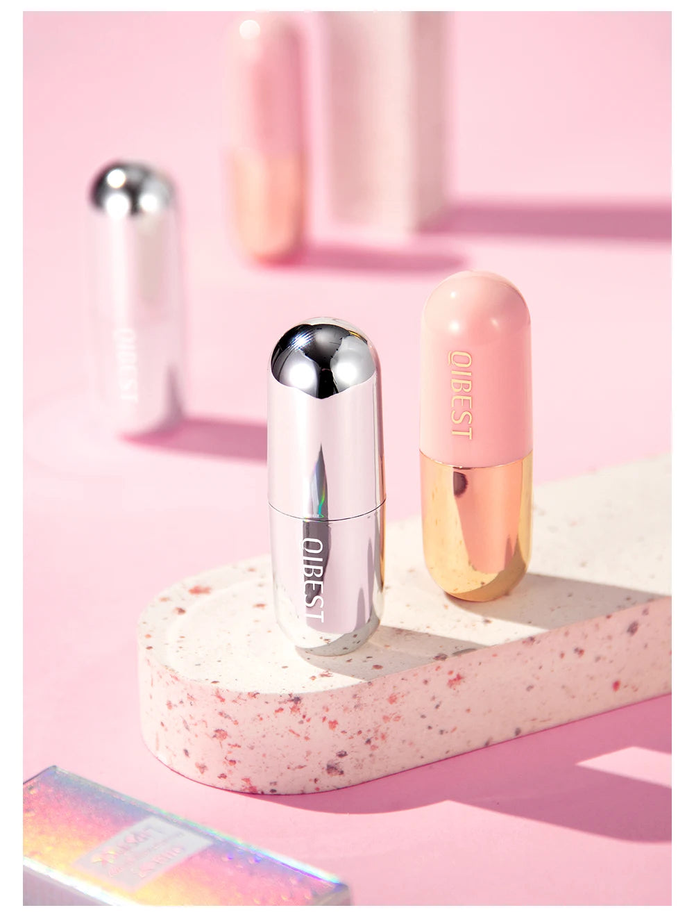 Glitter Crystal Jelly Lipstick – Color-Changing Moisturizing Lip Tint Balm