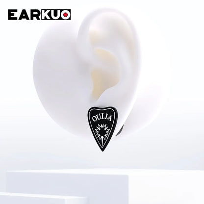 Acrylic Cat OUIJA Ear Plugs – Witch Poker Tunnels & Stretchers (2PCS)