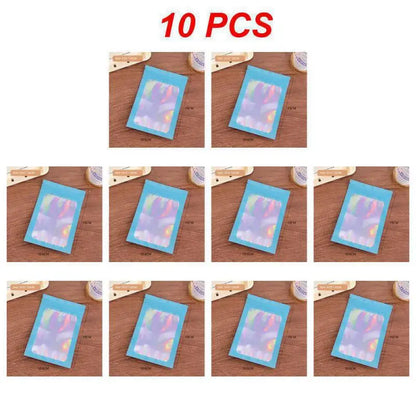 10pcs Holographic Smell-Proof Mylar Bags – Resealable Ziplock Pouches