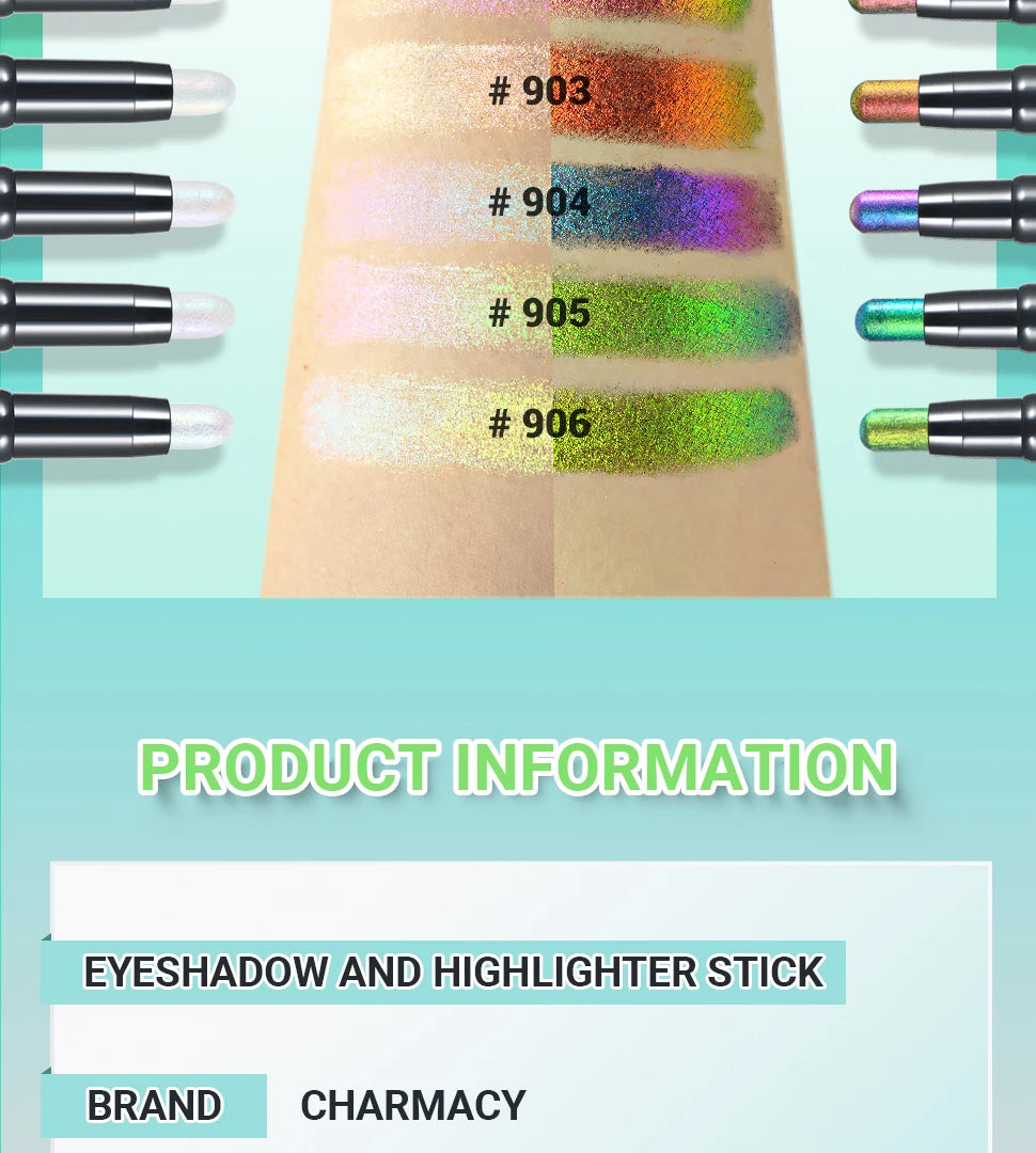 2-in-1 Multichrome Glitter Eyeshadow Stick
