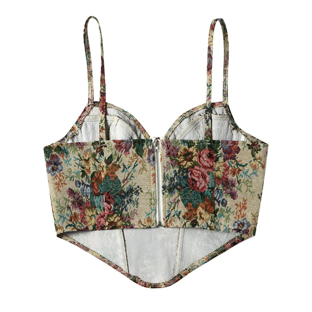 Women’s Underbust Bustier Camis – Sexy Crop Top Lingerie Streetwear