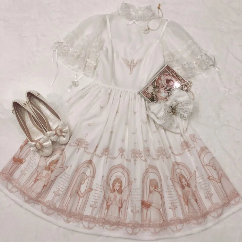 Dark Gothic Devil Print Lolita Dress