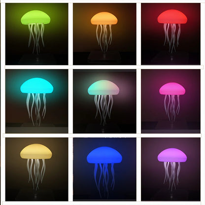 LED Jellyfish Lamp with 9 Tentacles – Colour Gradient Light Effects & Remote Control