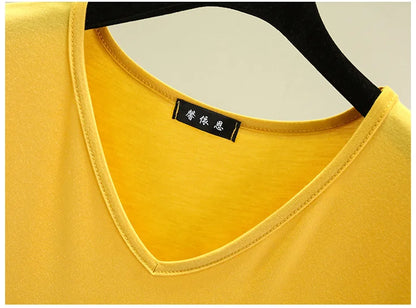 Women's Modal V-Neck Loose Fit T-Shirt